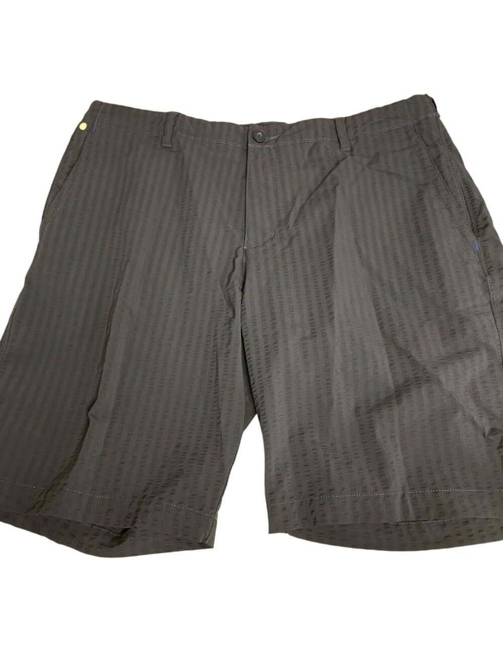 Tommy Bahama Textured Seersucker Stretch Performance Shorts Black Sz 36 Nylon